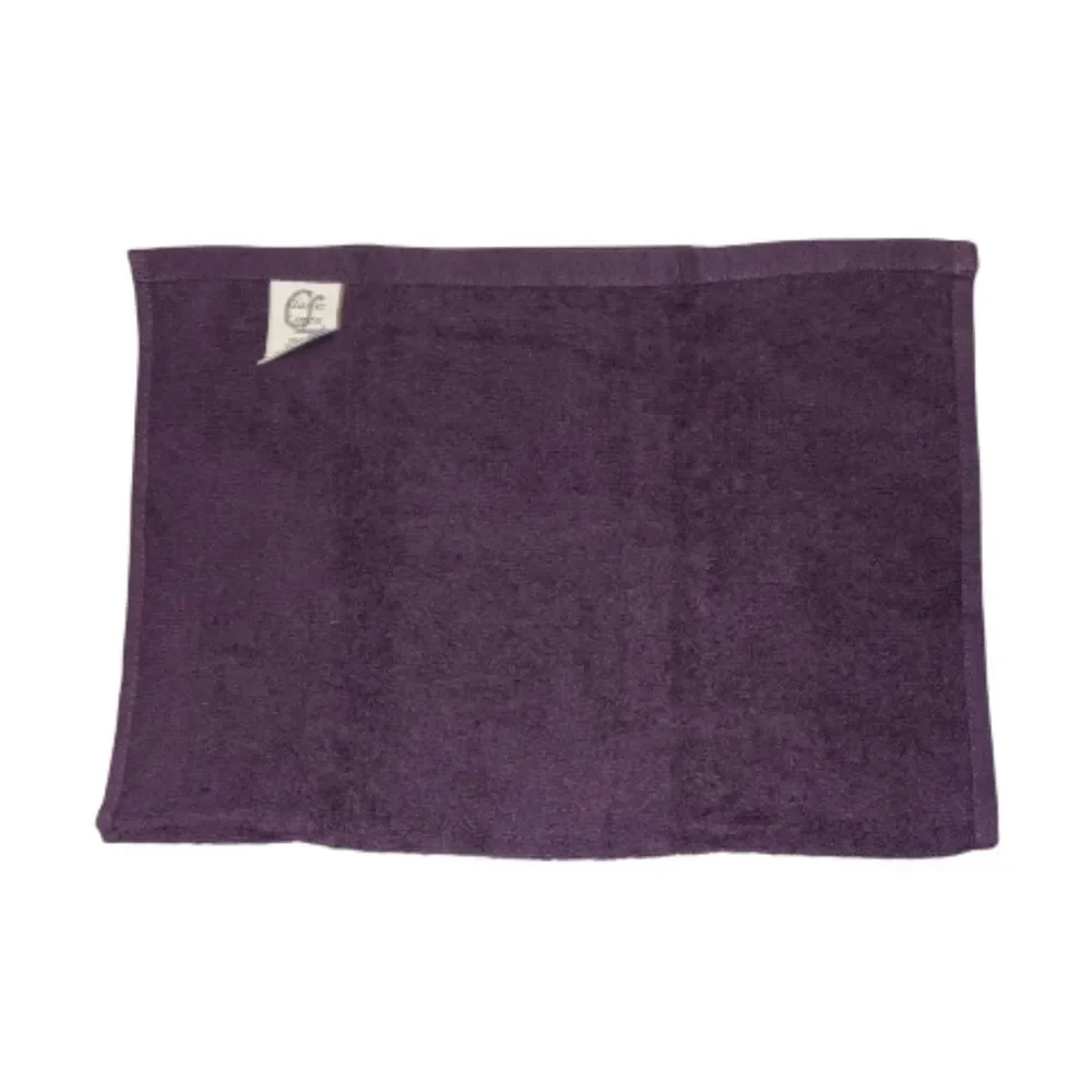 Vintage PEACE Towel Set Purple Gold Embroidered Decorate Bath